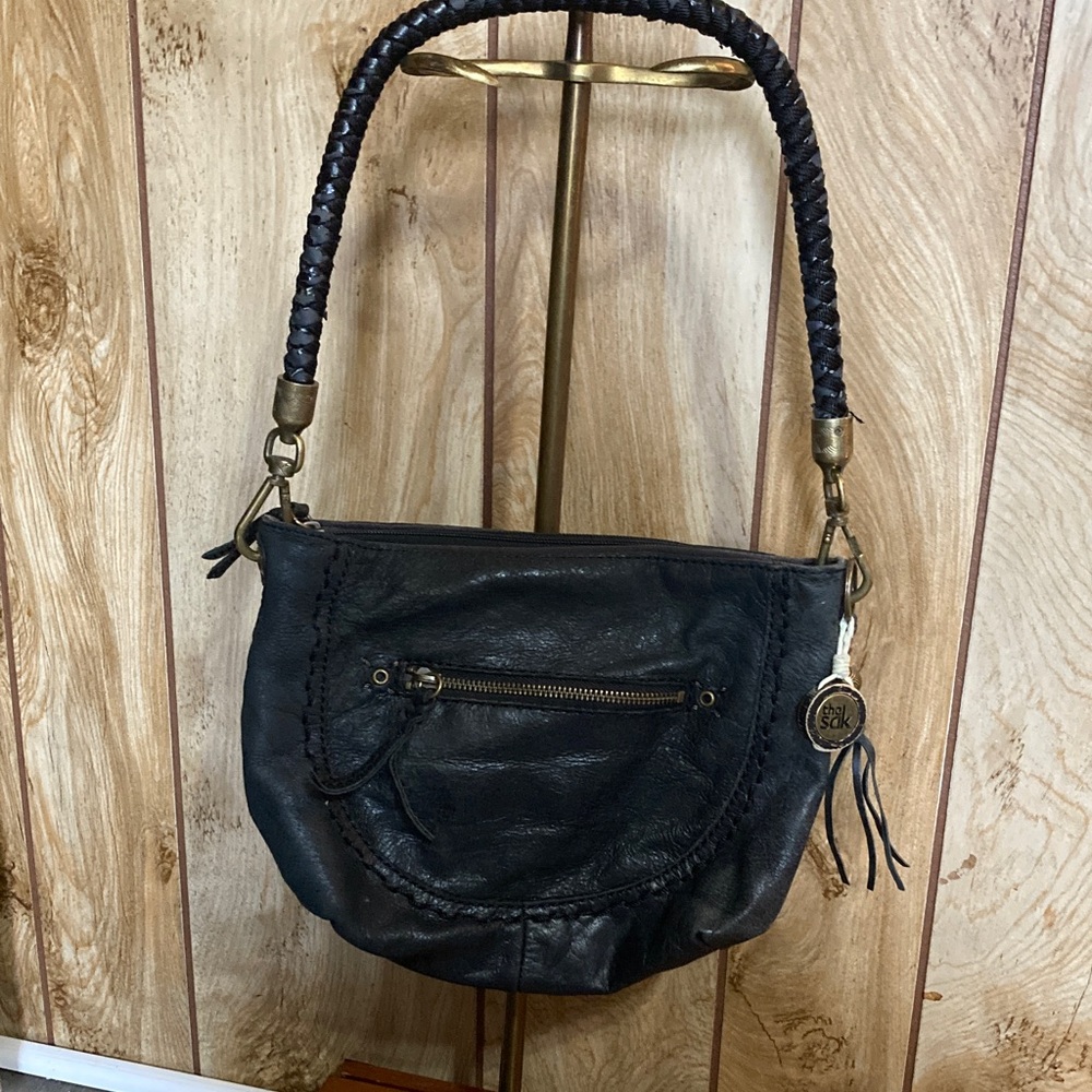 The Sak Black Leather Hobo Bag